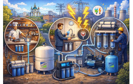 Как бизнес в Киеве обеспечивает себя водой во время блэкаутов